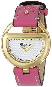 Salvatore Ferragamo Women's FG5050014 BUCKLE Diamond-Accented Stainless Steel