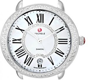 MICHELE Women's MW21B01A1963 Serein 16 Analog Display Swiss Quartz Silver Watch