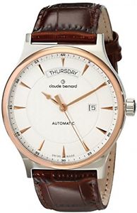 Claude Bernard Men's 83014 357R AIR Classic Gents Automatic Day-Date Analog