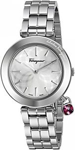 Salvatore Ferragamo Women's FIC020015 Intreccio Analog Display Quartz Silver