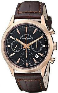 Zeno Men's 6662-7753PGR-F1 Vintage Line Rose-Tone Automatic Watch With Brown