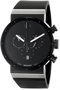 Movado Men's 0606501 Sapphire Synergy Stainless Steel Watch With Black Rubber