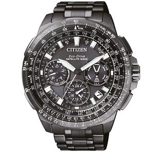 Citizen Satellite Wave - GPS Uhr Titan Chrono Datum Alarm grau CC9025-51E