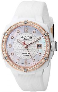 Alpina Women's AL240MPWD3AECD4 Analog Display Swiss Quartz White Watch