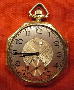 FDNY 14K GOLD ELGIN 20 YEAR ACTIVE PRESENTATION POCKET WATCH 1906-1926 WORKING!