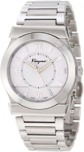 Salvatore Ferragamo Men's F74MBQ9901 S099 Vega Polished Stainless Steel Silver