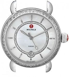 MICHELE Women's MW03T01A1963 CSX Analog Display Swiss Quartz Silver Watch Head