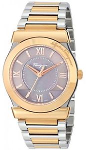 Salvatore Ferragamo Women's FI1020014 VEGA Analog Display Swiss Quartz Two Tone
