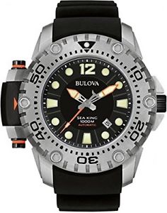 Bulova Men's 96B226 Analog Black Stainless Steel Sea King Limited Watch