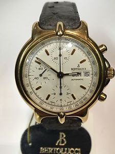 Montre Bertolucci Swiss Made Or 18k 76gr Automatique 7750 Brade Neuf