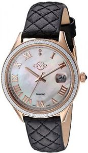 GV2 By Gevril Women's 'Asti' Swiss Quartz Stainless Steel And Leather Watch,