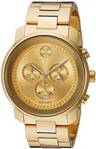 Movado Men's 3600278 Gold-Tone Chronograph Watch