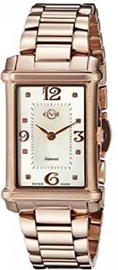 GV2 By Gevril Women's 8401 Principessa Analog Display Quartz Gold Watch