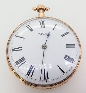 ANTIQUE C.1800 MUSICAL 1/4 REPEATER 18K ROSE GOLD LARGE POCKET WATCH