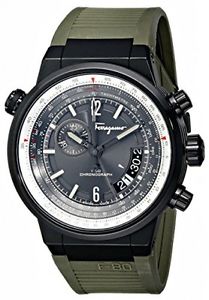 Salvatore Ferragamo Men's FQ2010013 F-80 Black Ion-Plated Stainless Steel Watch