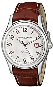 Frederique Constant Men's FC-303RV6B6 RunAbout Watch With Brown Leather Strap