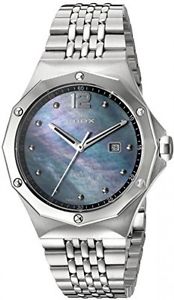 Edox Women's 54004 3M NANN Delfin Analog Display Swiss Quartz Silver Watch
