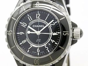 CHANEL J12 Ceramic Leather Quartz Ladies Watch H0680 (BF107798)