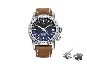 Glycine Airman 17 Automatic Watch, GMT, GL 293, Leather Strap, 3917.18-LB7BH