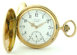 A Lange & Söhne Glashütte Dresden 1B Savonette Herrentaschenuhr 750/18k Gold