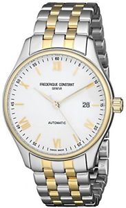Frederique Constant Men's FC- 303WN5B3B 'Index' White Dial Two Tone Stainless