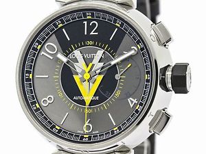 Polished LOUIS VUITTON Tambour VVV Chronograph Automatic Watch Q1A60 (BF103321)