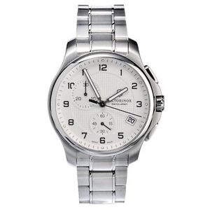 Victorinox 241554.1B Mens White Dial Analog Quartz Watch