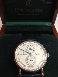 Chronoswiss Regulateur Automatique CH1223 Wrist Watch Box + Papers Excellent
