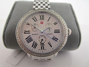 MICHELE Women's MW21A01A1966 Serein Swiss Quartz Stainless Steel Watch New