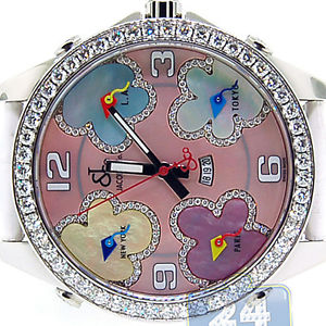 Jacob & Co Five Time Zone Diamond Bezel Womens 47 mm Watch JC-ATH2