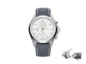 Glycine Combat Chronograph Lux Automatic Watch, GL 750, White, 3924.11AT-LB8B