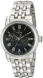 Gevril Men's 2527 CORTLAND Analog Display Swiss Quartz Silver Watch