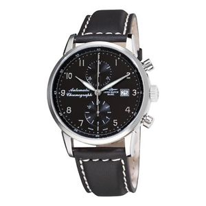 Zeno Men's 6069BVD-C1 Magellano Black Chronograph Dial Watch