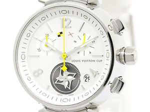 Polished LOUIS VUITTON Tambour Lovely Cup MOP Dial Ladies Watch Q132C (BF107948)