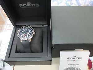 Fortis Men's 670.10.41K B-42 Marinemaster Automatic Black Dial Watch