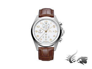 Glycine Combat Chronograph Lux Automatic Watch, GL 750, White, 3924.11AT-LBK7H
