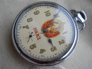 RAREST,1938, SOVIET RUSSIA, NKVD(KGB)-HAMPDEN, BIG POCKET WATCH,SUPER CONDITION!
