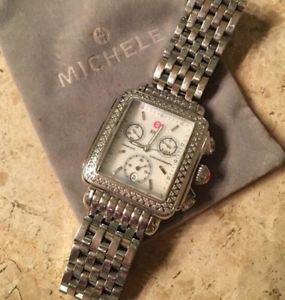 Michele Deco Diamond 3071016 Wrist Watch for Women
