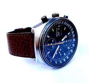 Vintage Watch SANDOZ Chronograph Automatic Valjoux 7750 Three Registers Working