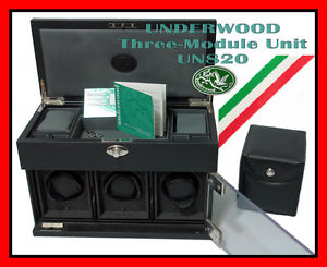 UN820 Underwood London Watch Winder Three Module Jewels case unit