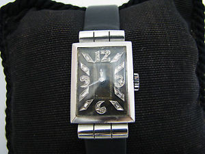 Vintage 1930's Glycine Watch in Platinum with Diamond Markers