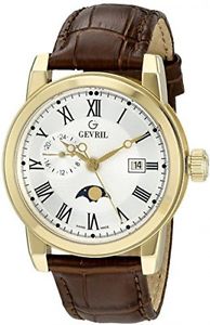 Gevril Men's 2531 CORTLAND Analog Display Swiss Quartz Brown Watch
