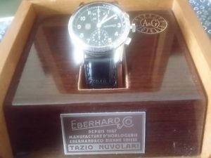 Cronografo Eberhard Tazio Nuvolari Automatico Acciaio Oversize Ref 31030CP watch