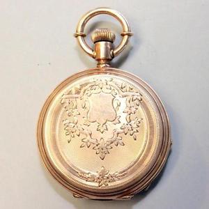 Ami Richard Locle 14K Gold SIZE 6 Pocket Watch!  FREE SHIPPING NO RESERVE!