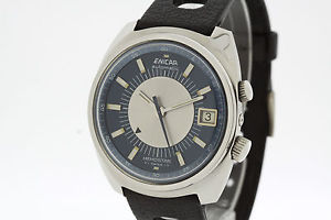 ENICAR Memostar Alarm Automatic Watch 298-01-01 Lemania 2980 very rare (2250)