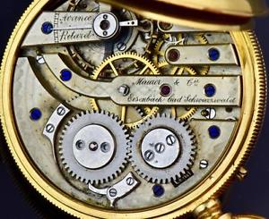 ONE OF A KIND antique 18k gold&enamel watch by Mauer&Co for Persian Shah.UNIQUE