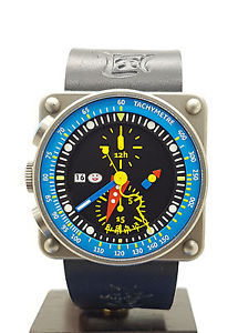 Very Rare Alain Silberstain Ikrono Titanium Automatic Chronograph 47mm