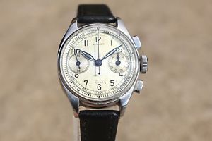 WW2 MILITARY VINTAGE GALLET COMMANDER CHRONOGRAPH WATCH SERVICED EXCELSIOR PARK