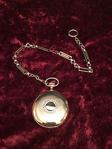 Union Horlogere Taschenuhr 585 Gold mit Kette