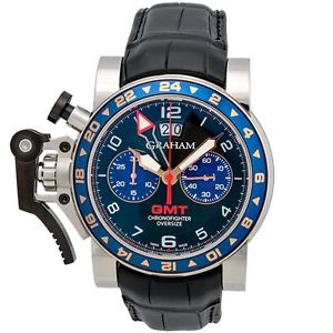 Graham Chronofighter Oversize GMT Chronograph Men's Watch - 2OVGS.B26A